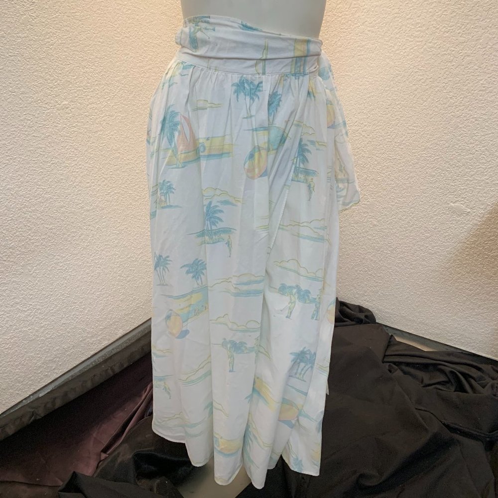 Ralph Lauren cotton wrap skirt size 8 adjustable excellent condition